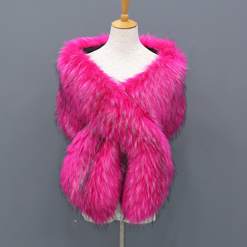 Large Shawl Women Stage Dinner Dress