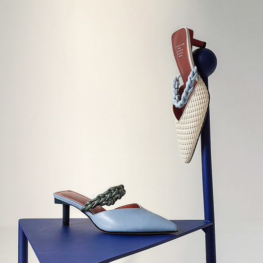 Colorblock elegant Muller women's shoes