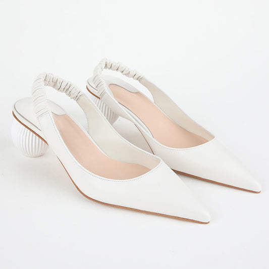 Female spherical heel high heels