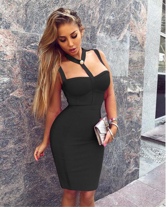 Summer Style Sexy Cut Out Button Stretchy