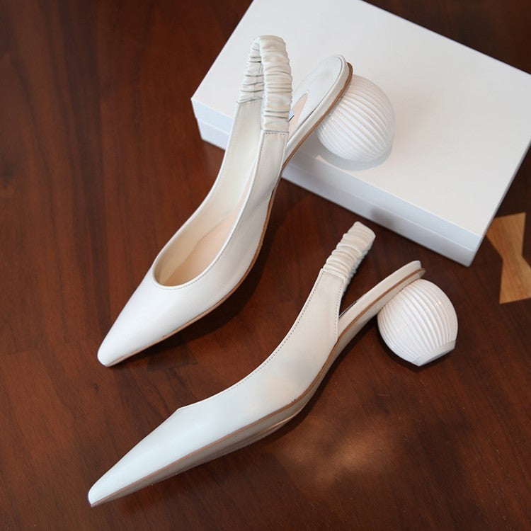 Female spherical heel high heels