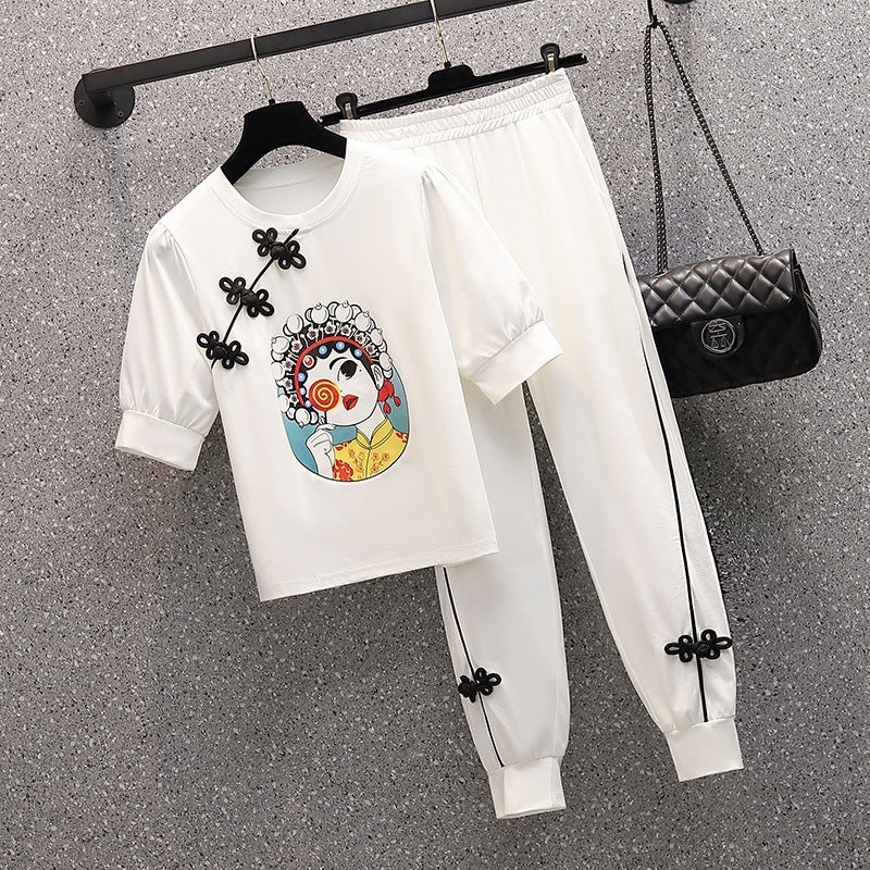 Fashion Plus Size Women's Clothing Design Sense National Style Retro Suit