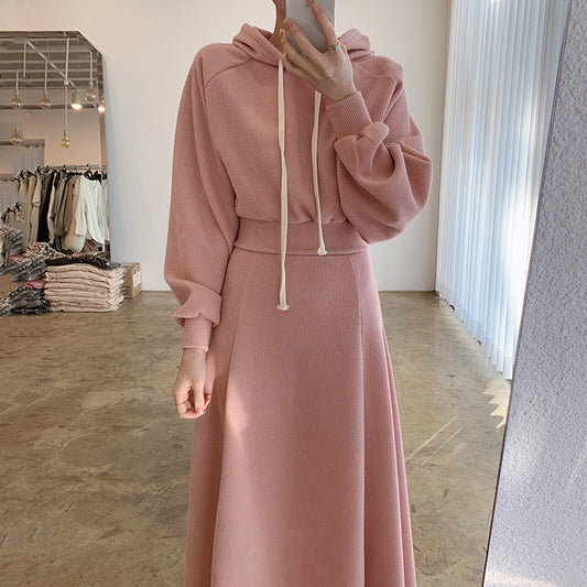 Women Small Western Style Hoodie Half Length Skirt