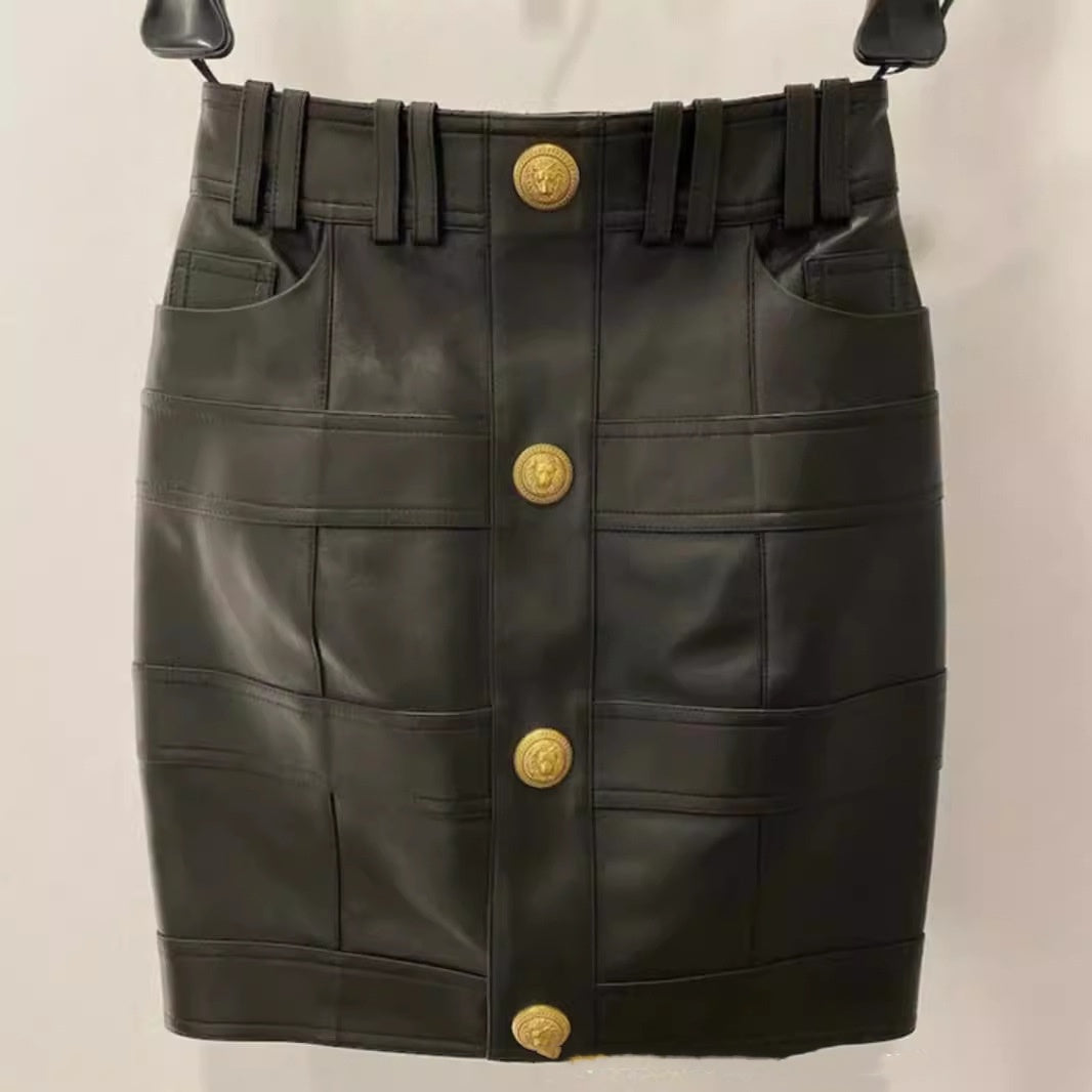 New High-grade Go-getter Girl Style Temperament Two-piece Overskirt Suit