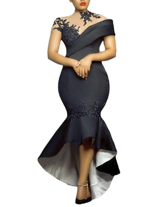 Hip-packed Dress Skirt Stand Alone Black Fishtail Long Skirt