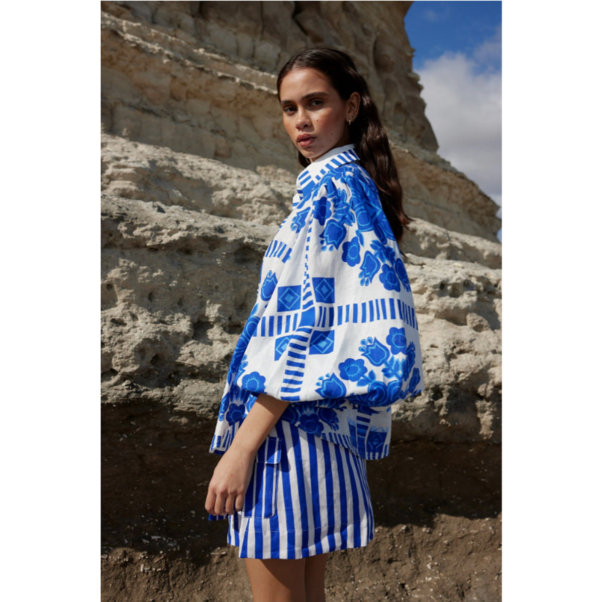 Women's Casual Vacation Style Fashion Printed All-matching Suit