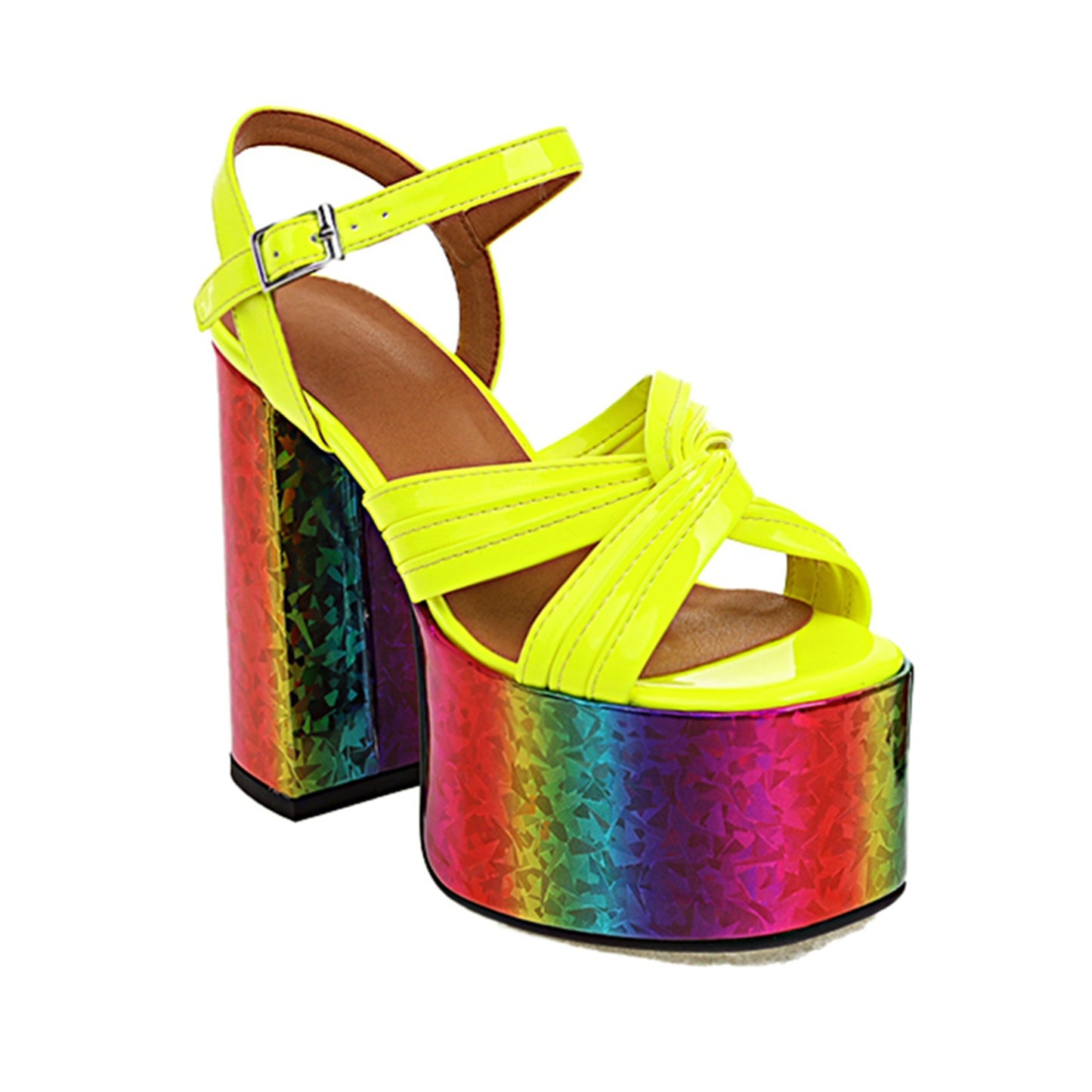 European And American Women's Chunky High Heel Waterproof Platform