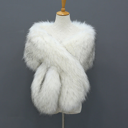 Large Shawl Women Stage Dinner Dress