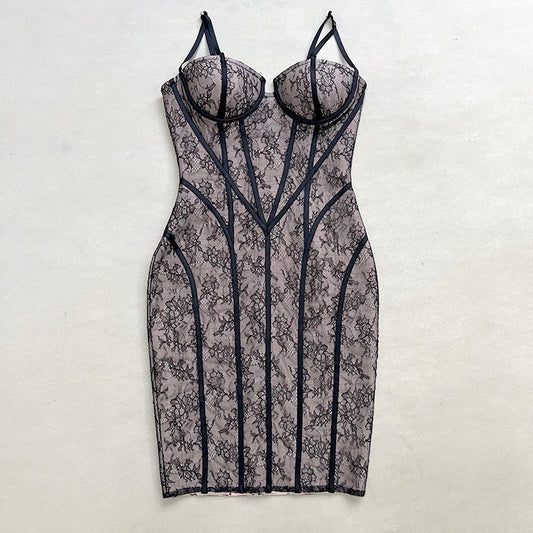 Stretch Slim Strap Bandage Dress