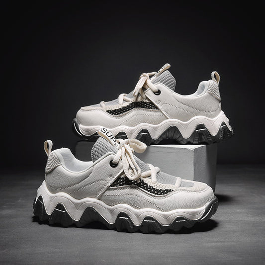 Round-toe Thick-soled Increased Daddy Shoes