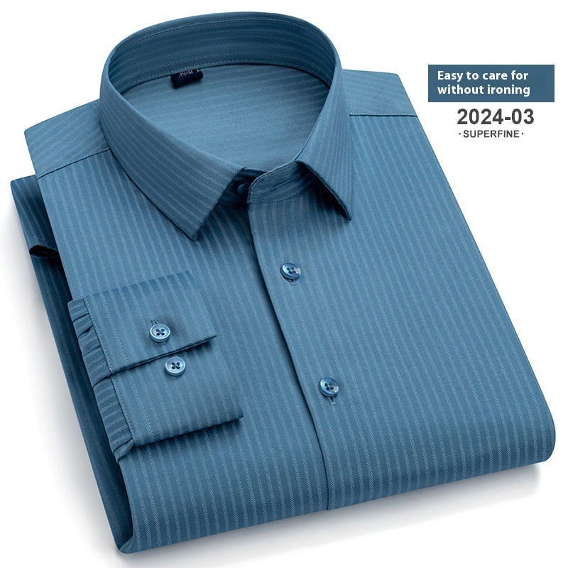 Spring And Autumn Fashion Floral Youth Men's Long-sleeved Shirt