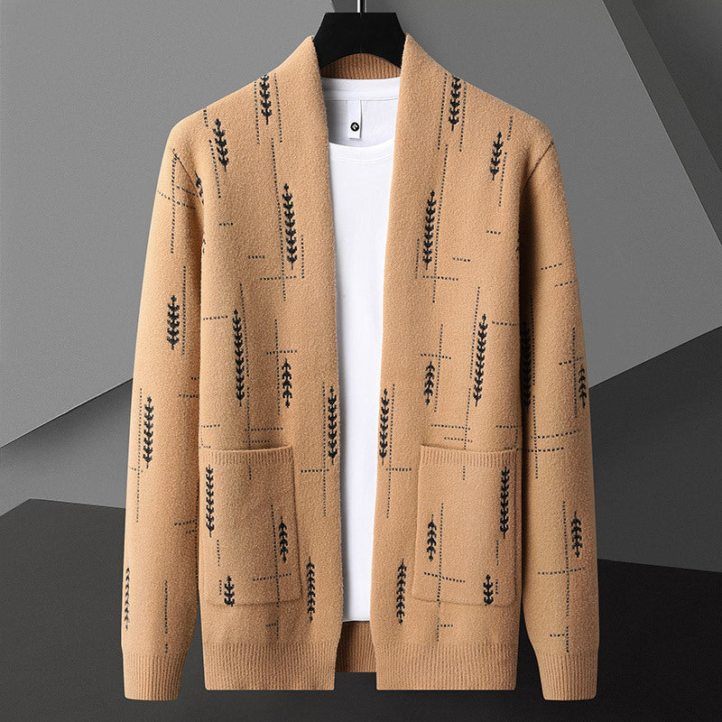 New Cardigan Sweater Men's Coat