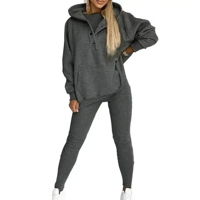 Women Hooded Suit Long-sleeve