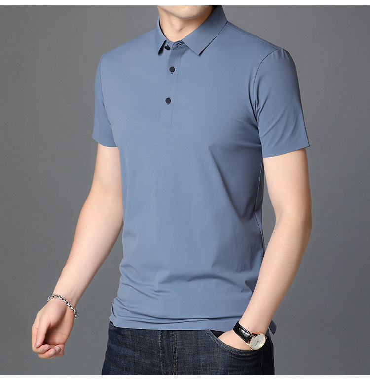 Men's Simple Solid Color Base Short Sleeve