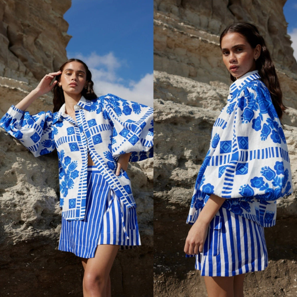 Women's Casual Vacation Style Fashion Printed All-matching Suit