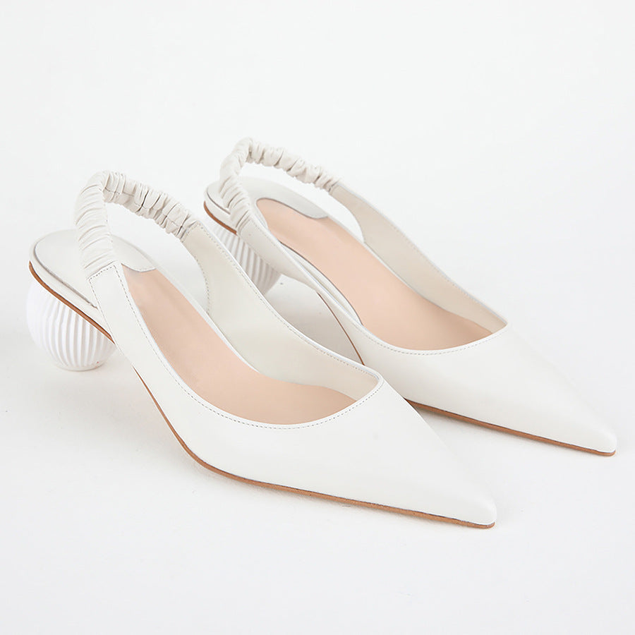 Female spherical heel high heels