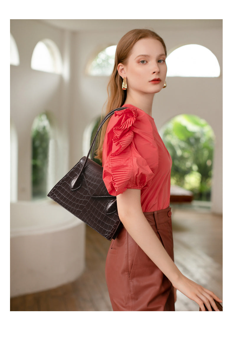 pattern French all-match underarm bag