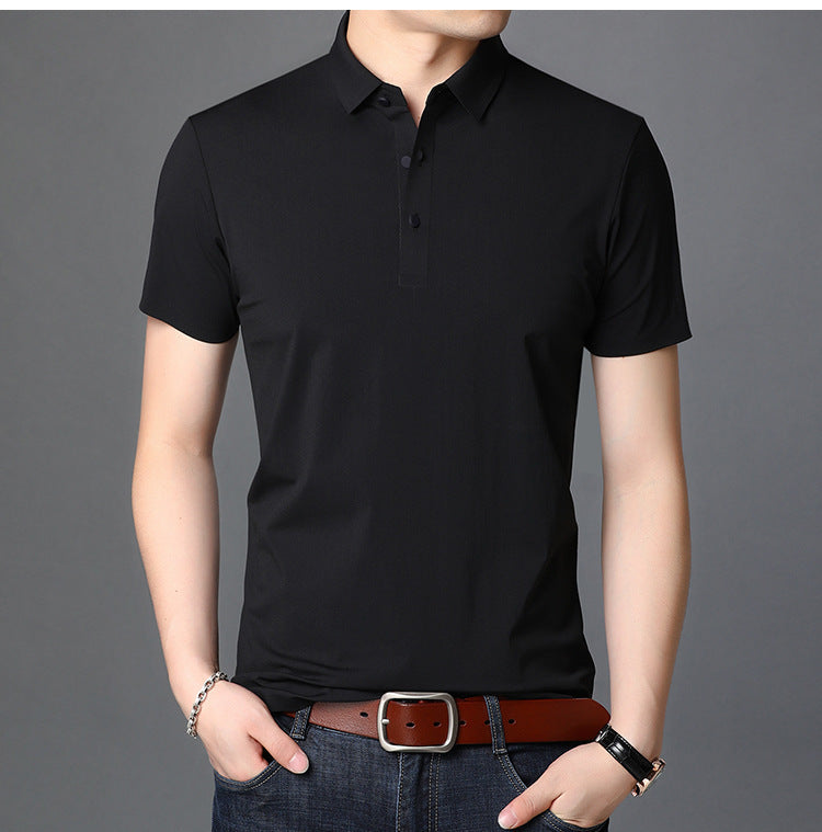 Men's Simple Solid Color Base Short Sleeve