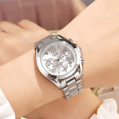 Luxury rose gold women casual watch