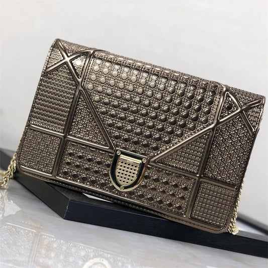 Bag Women New Leather Messenger Bag Chain Small Square Bag Cowhide Original Shoulder Bag Luxury Goods Source