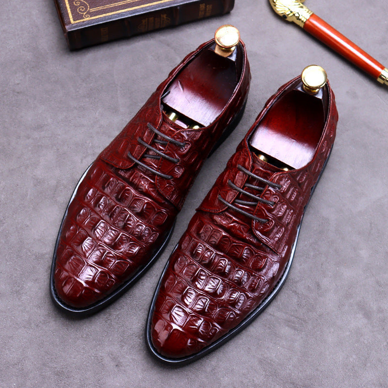 Round Toe Business Leather Shoes