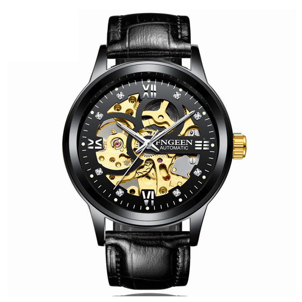 Fashion Luxury Luminous Waterproof Steel Band Mechanical Watch