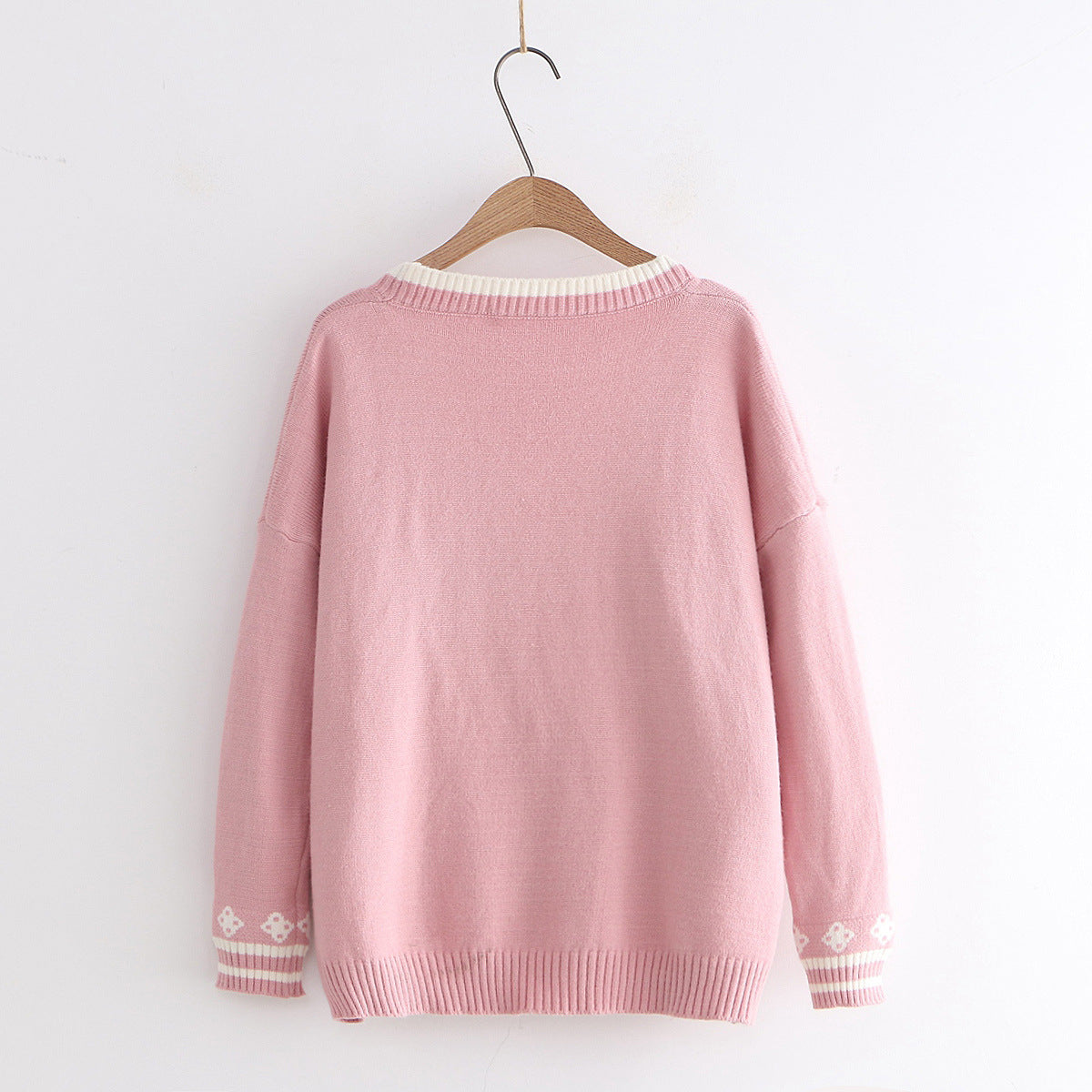 Rabbit cardigan V-neck sweater