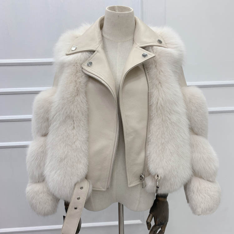 High Fox Fur Coat