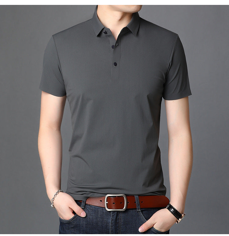 Men's Simple Solid Color Base Short Sleeve