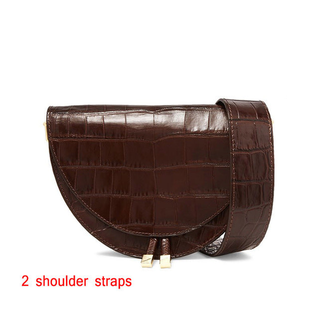 Snake pattern women shoulder bag