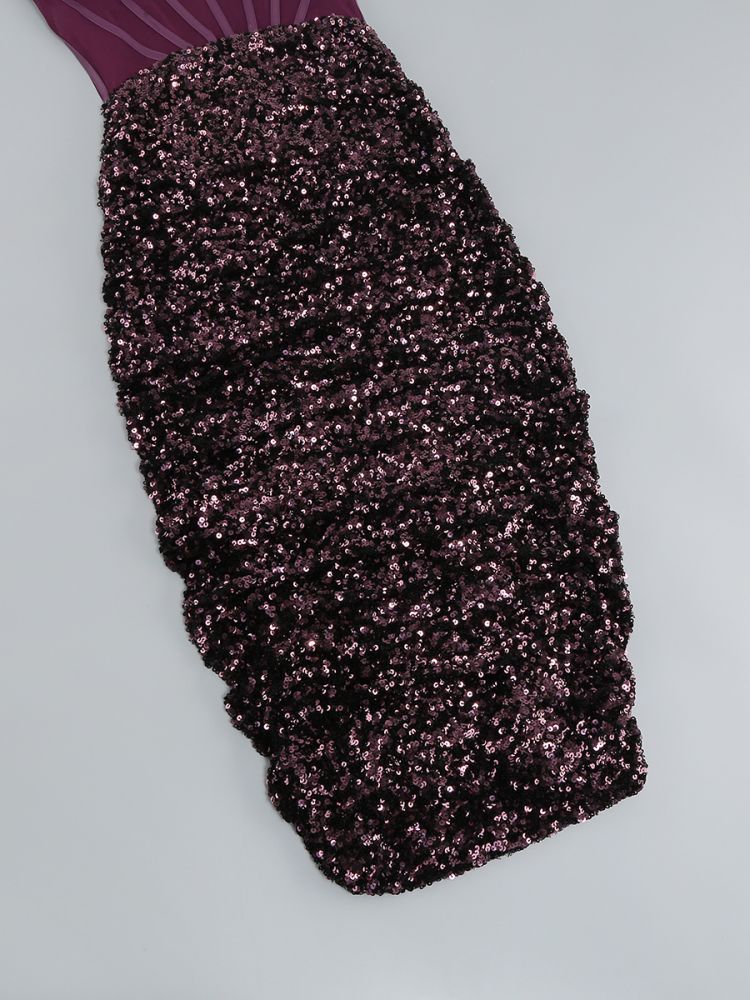 Women's Suspender Dress Elegant Sequins