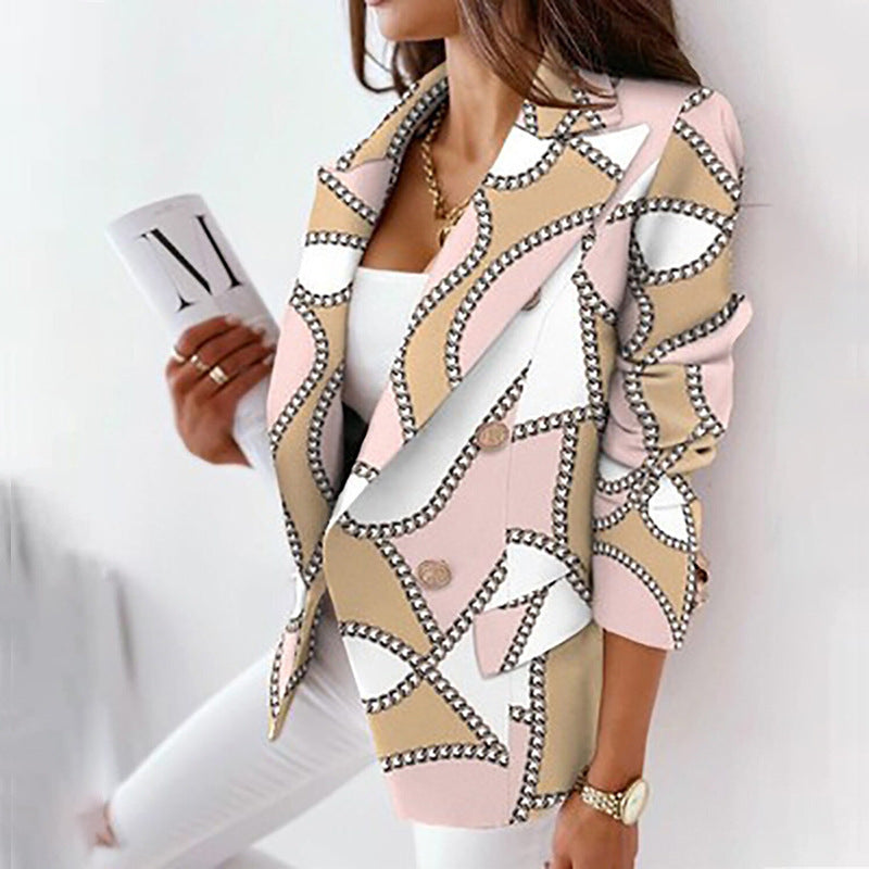 3D Color Printing Suit Jacket Slim Temperament