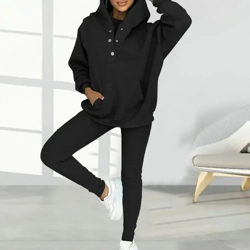 Women Hooded Suit Long-sleeve