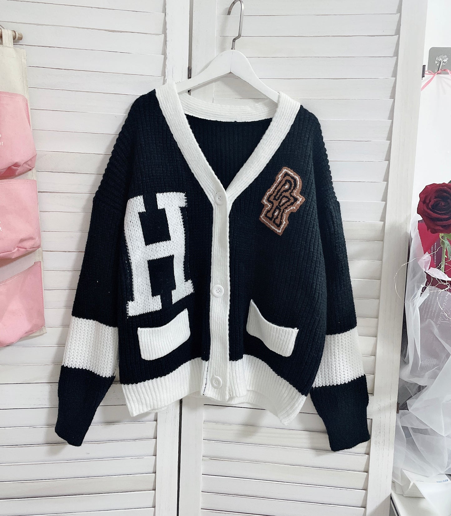 Age-Reducing College Style Loose And Thin Retro Sweater Coat