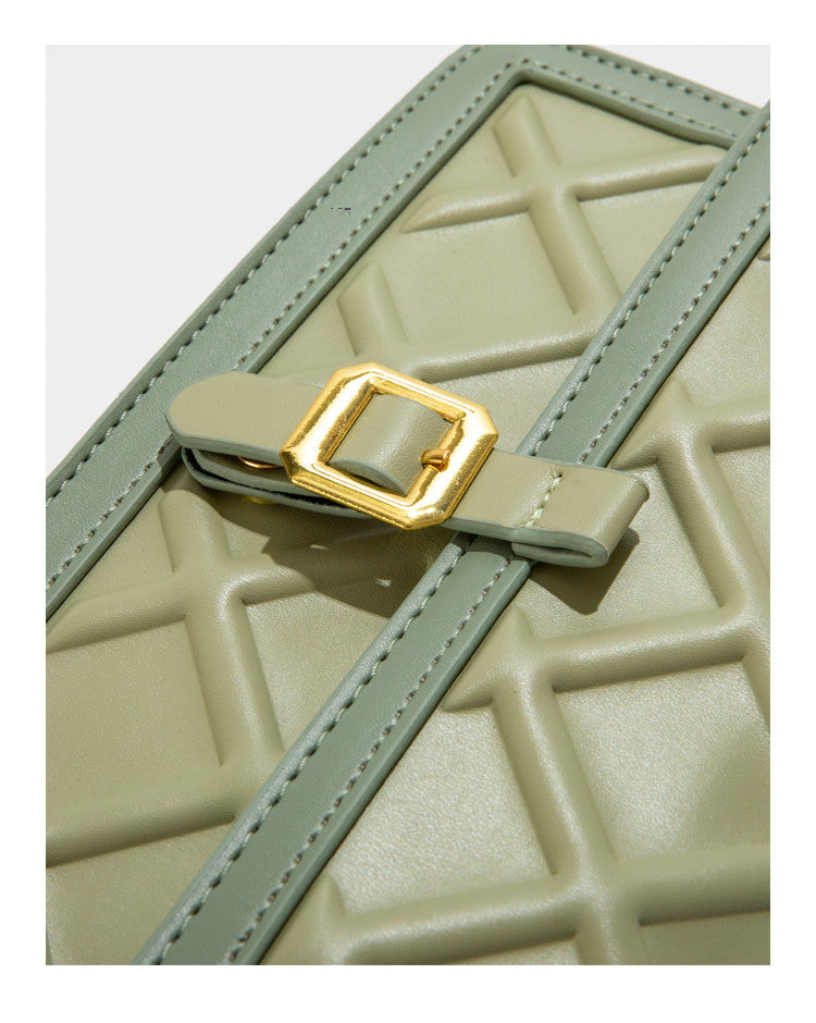High-end Trendy Messenger Bag Rhombus Simple Armpit Small