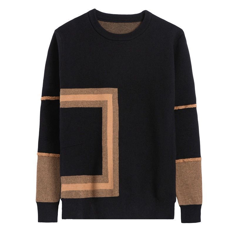 Fake Two-Piece Sweater Men's Shirt Collar Sweater