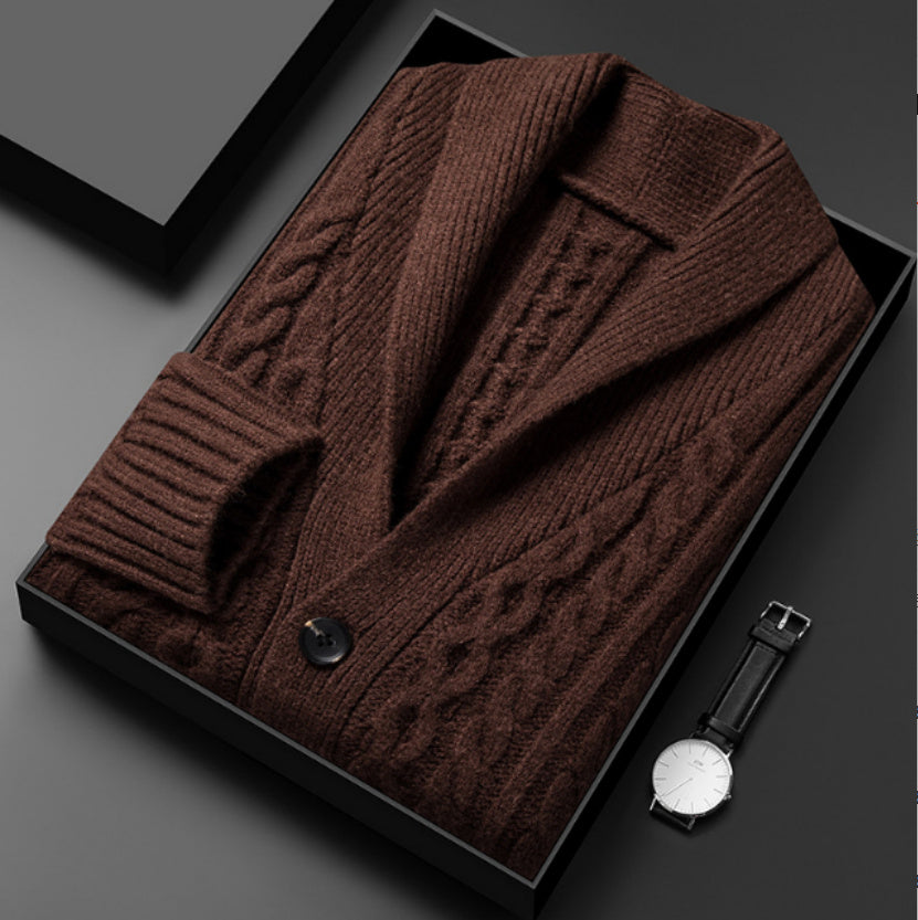 Comfortable Knitted Cardigan Men's Casual Jacket