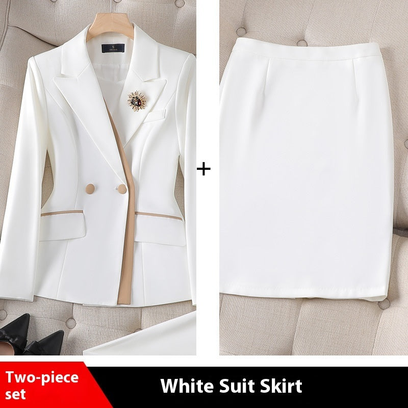 Niche Temperament White Collar For Business Enterprises Suit Women