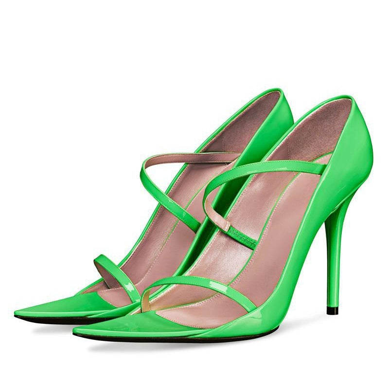 Pointed Toe Strap Stiletto Sandals Women's Shoes