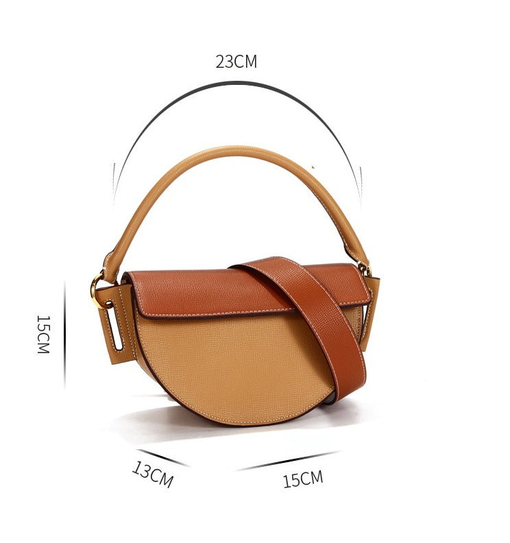 Saddle bag handbags European and American new niche crescent bags