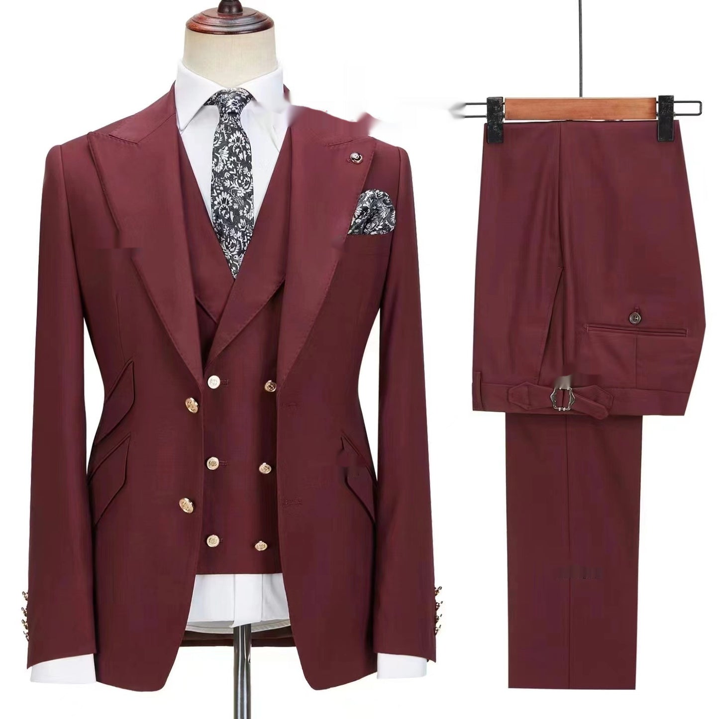 Autumn Cardigan Small Suit Latest Men3 Piece Set