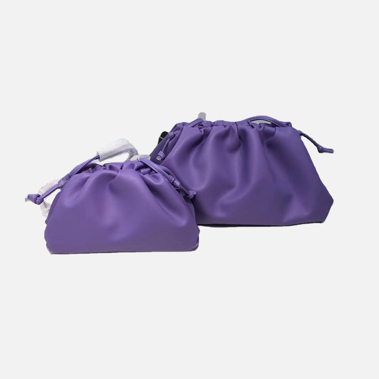 Cloud Bag Female Fold Clip Bag Solid Color Shoulder Bag