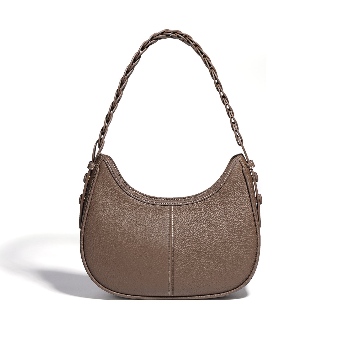 Litchi Grain Top Layer Cowhide Leather Single-shoulder Bag