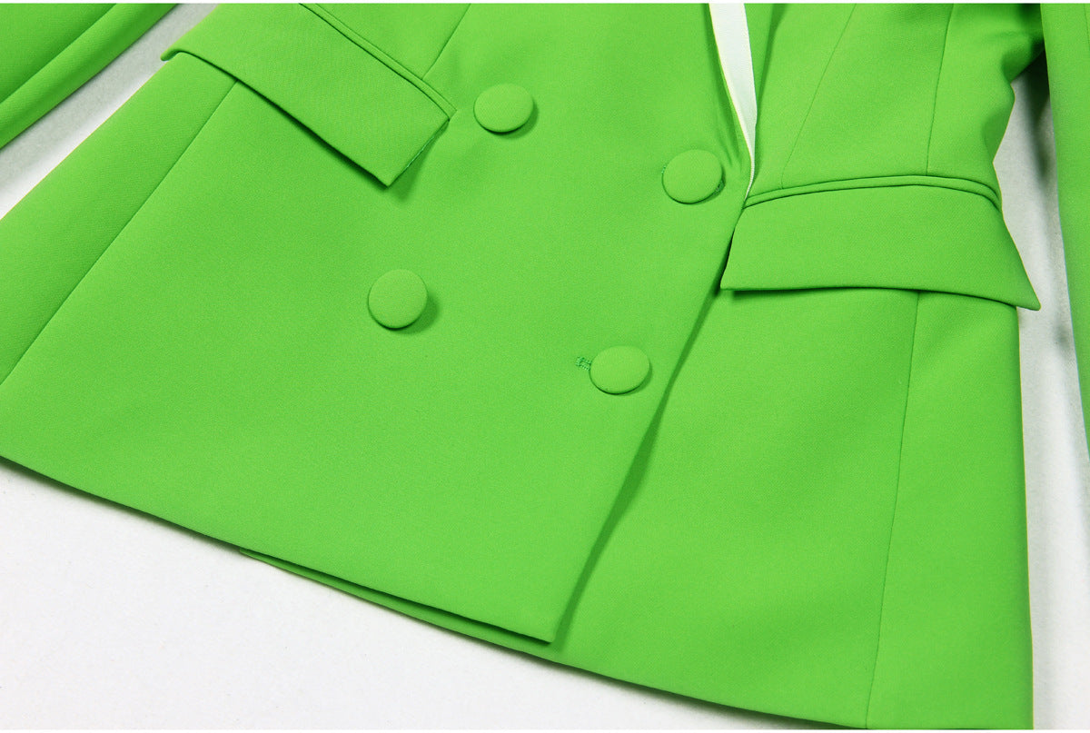 European And American Stitching Suit Elegant Outfit