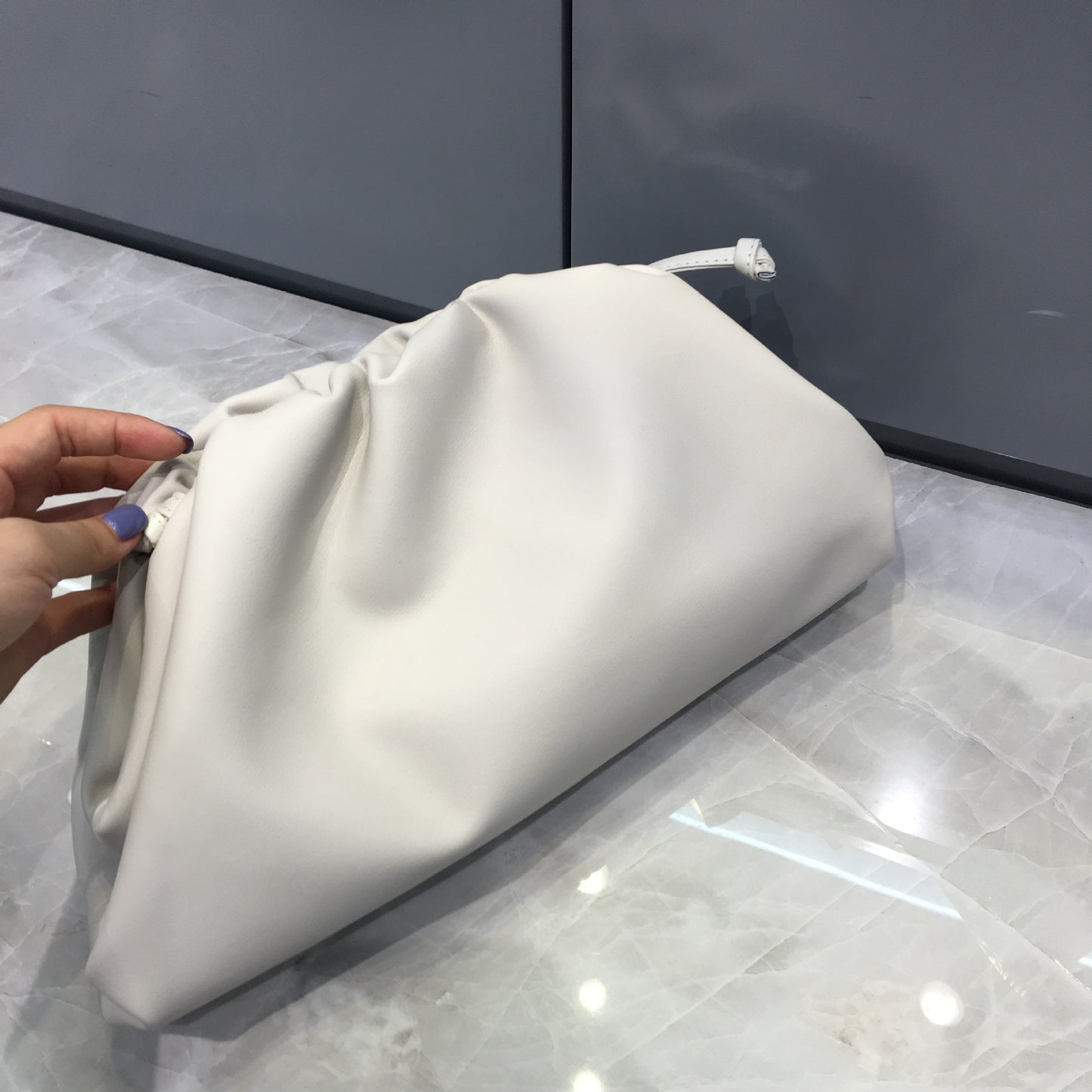 Cloud Bag Female Fold Clip Bag Solid Color Shoulder Bag