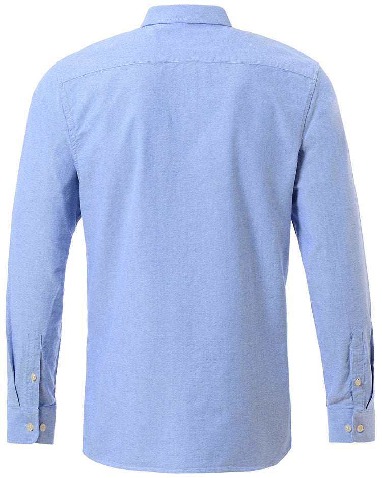 Men's solid color long sleeve shirt