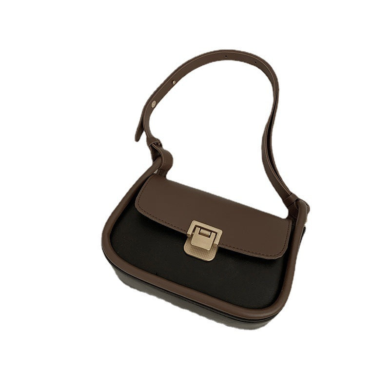 Women's Trendy Fashion Contrast Color Underarm Bag All Match