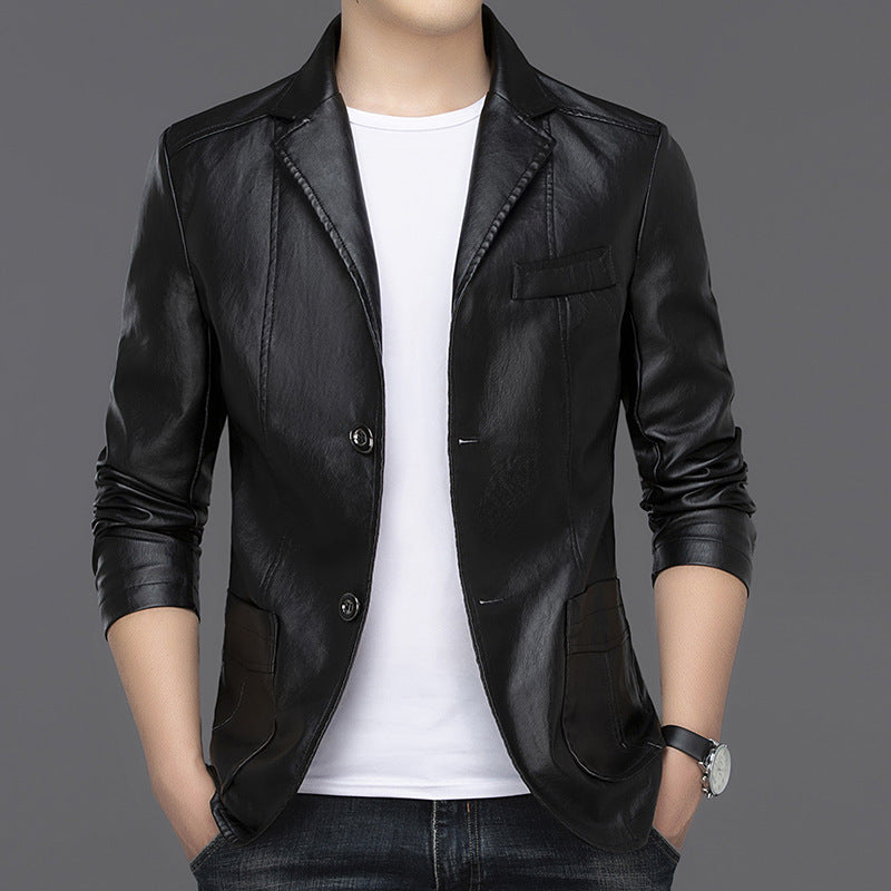 Men's Fashion Slim Fit Solid Color Jacket