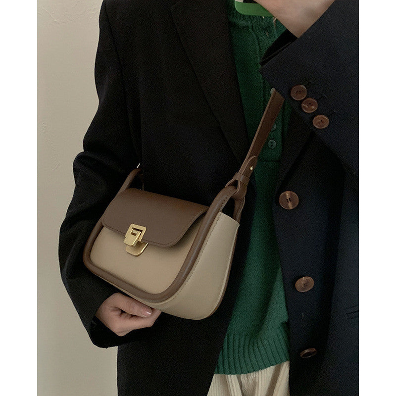 Women's Trendy Fashion Contrast Color Underarm Bag All Match