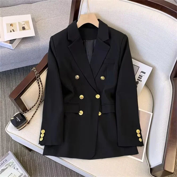 Women's Thin Blazer - Fashionable Loose Suit Jacket